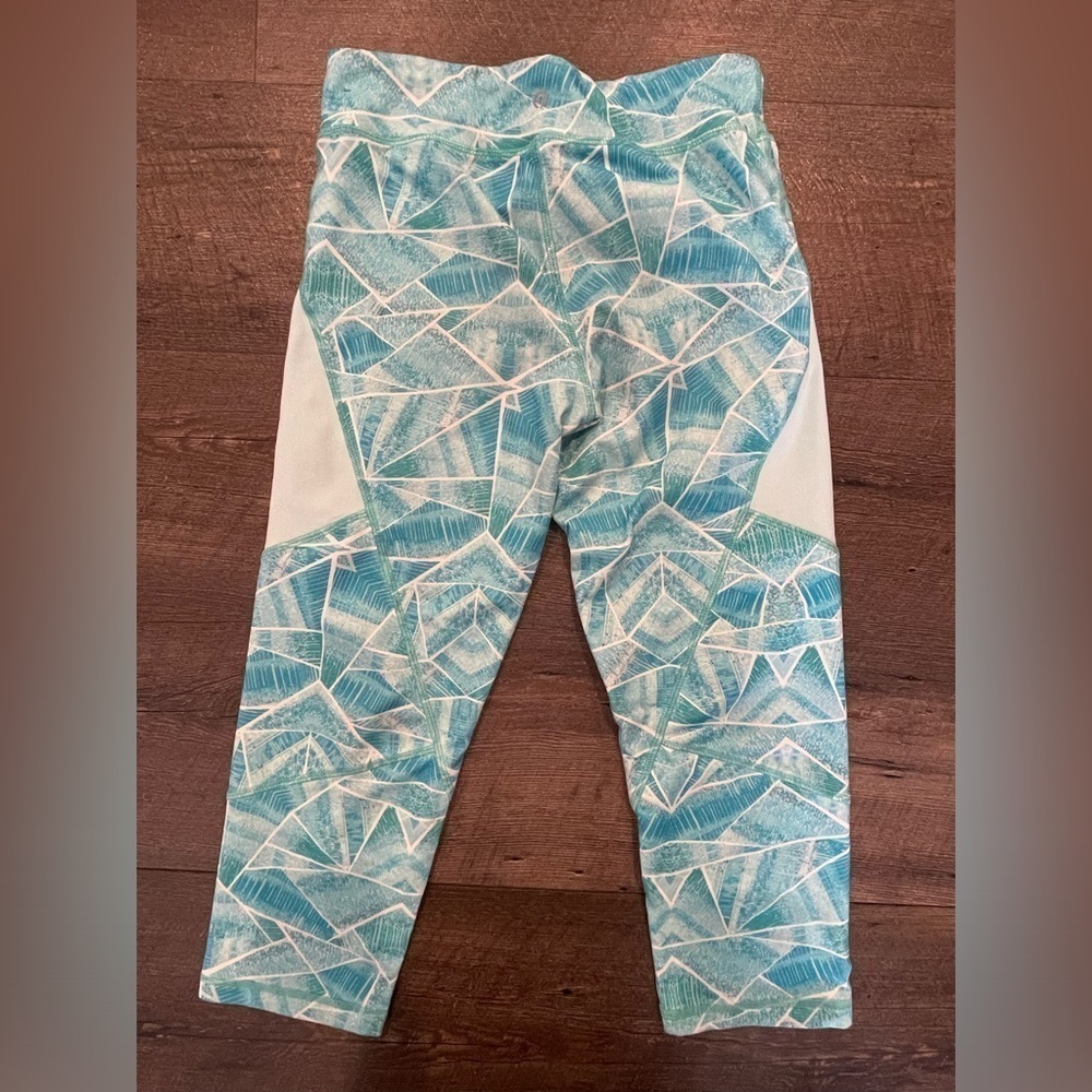 C9 by Champion Girls Blue Geometric Print Athletic Legging Pants Size L (10-12) - Picture 3 of 4
